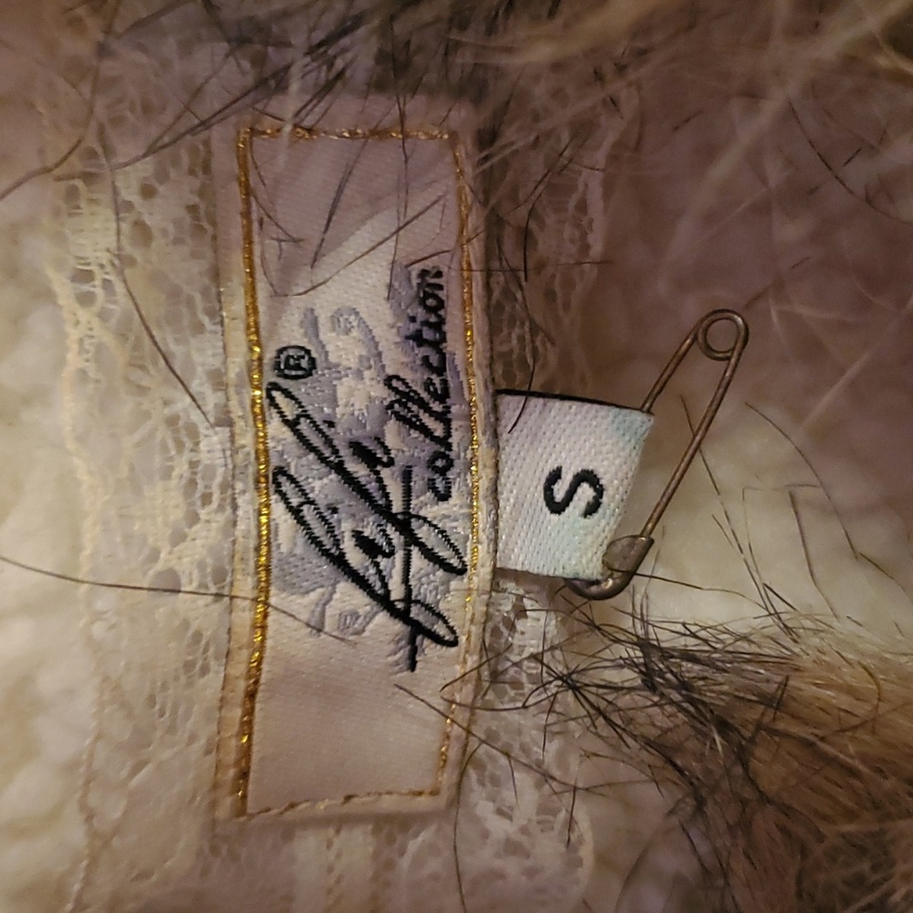 Y2K Embroidered Faux Fur Coat - Picture 6 of 13